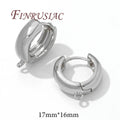 18K Gold Plated Earring Hook Findings – DIY Jewelry Making Earring Hook Findings P3 Rhodium Plated 1 pair