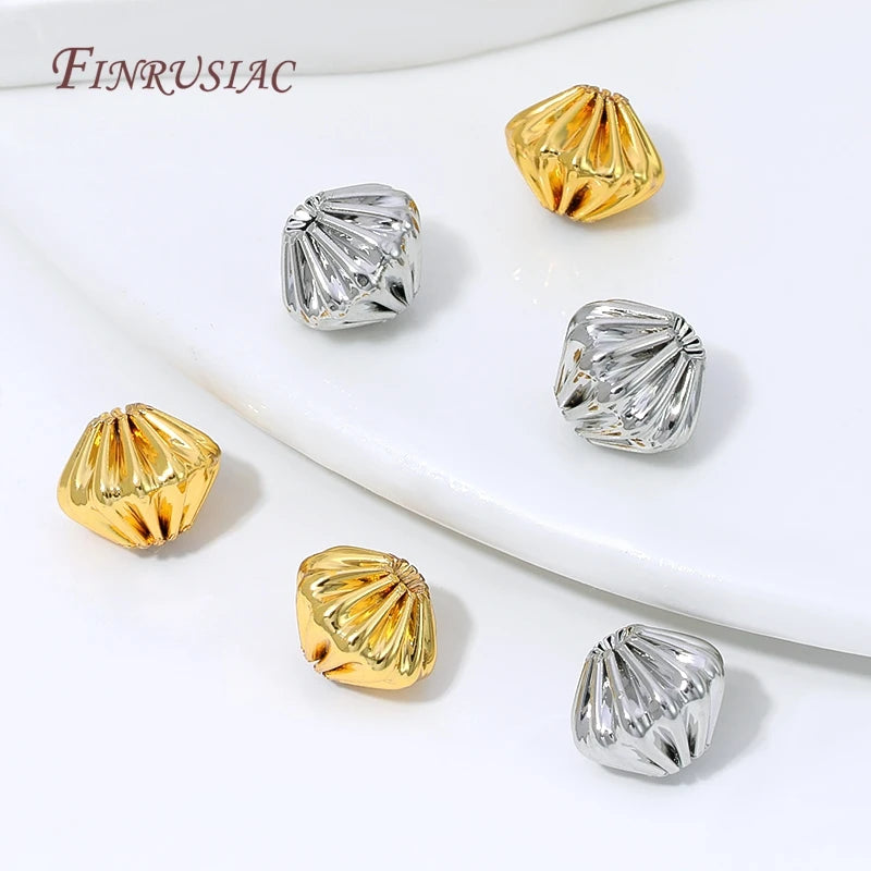 18K Gold Plated Pumpkin Spacer Beads | DIY Jewelry Findings Jewelry Spacer Beads P3
