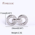 18K Gold Plated Zircon Round Clasp 11x24mm – DIY Jewelry Jewelry Clasp Finding P3 Rhodium Plated 2 Pieces