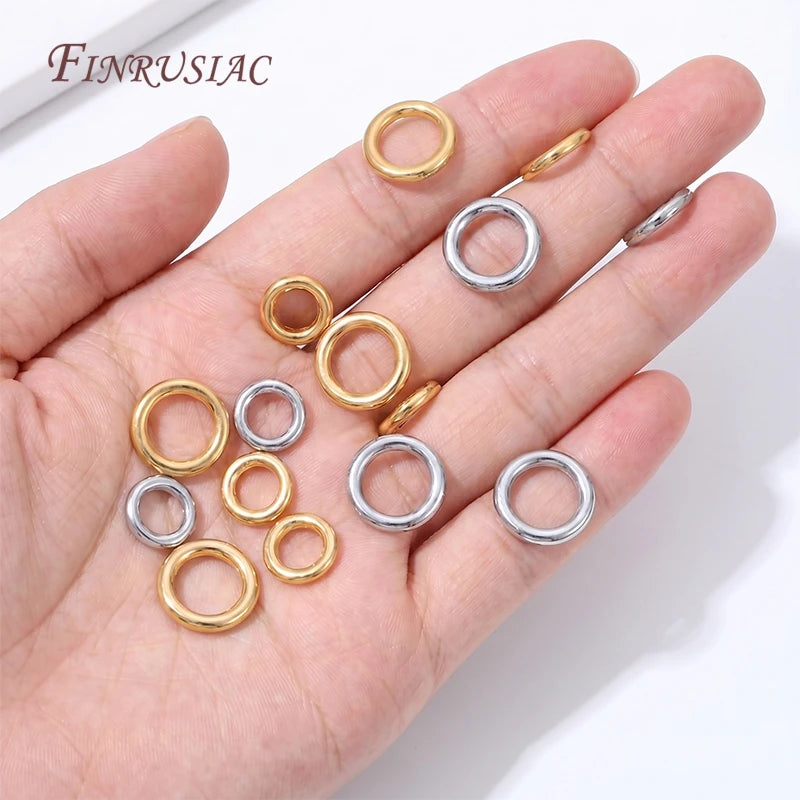 18K Gold Plated Round Circle Connector Ring – DIY Jewelry Making Jewelry Making Findings P3