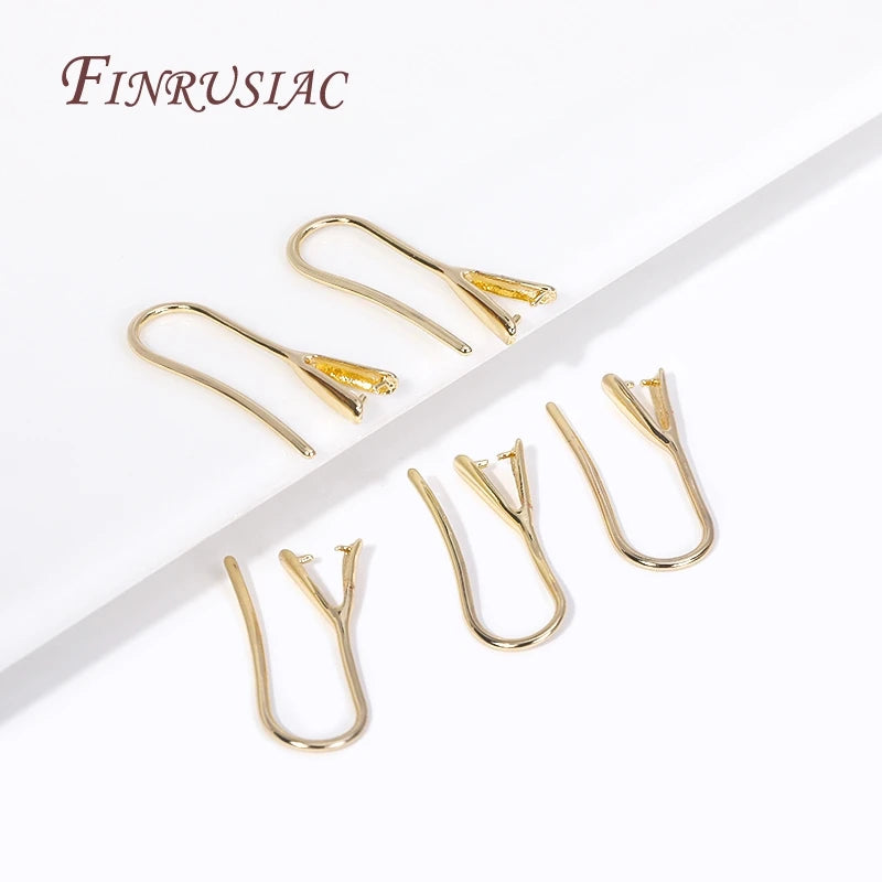 18K Gold Plated Earring Hooks Ear Wire | DIY Jewelry Making Jewelry Findings P3