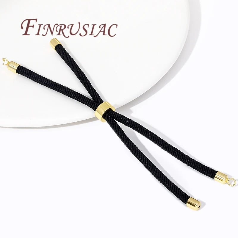 18K Gold Plated Adjustable Milan Rope DIY Bracelet Chain DIY Bracelet Chain P3