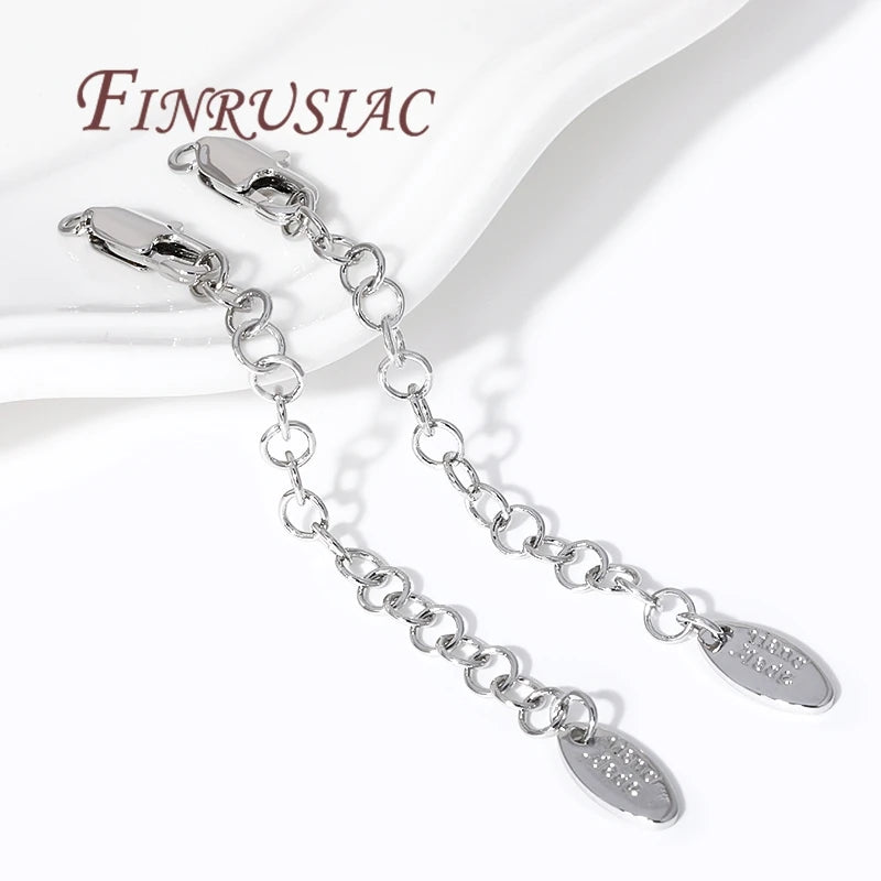 18K Gold Plated 7.5cm Extension Chain with Lobster Clasp DIY Jewelry Chain Finding P3