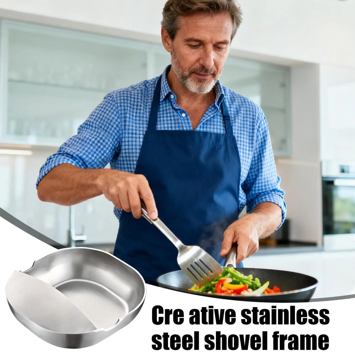 Stainless Steel Spoon Rest & Spatula Holder | Kitchen
