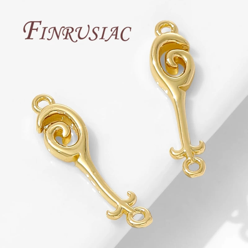 18K Gold Plated Pendant Charms & Connectors – DIY Jewelry Jewelry Findings P3