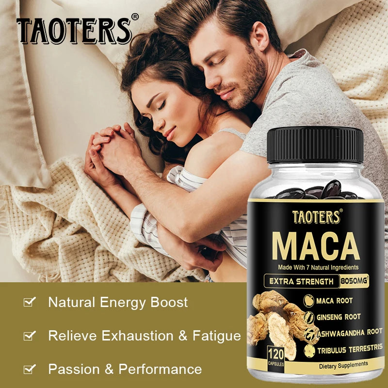 Black Maca Root Capsules – Energy, Stamina & Muscle Support Herbal Supplement P3