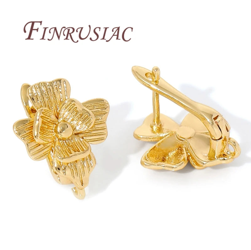 18K Gold Plated Brass Earring Hook Clasps | DIY Earwires Earring Hook Clasps P3
