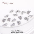 18K Gold Plated Zircon Flower Spacer Bars | 2/3 Hole Separators Jewelry Spacer Bars P3 Rhodium Plated 10 Pieces
