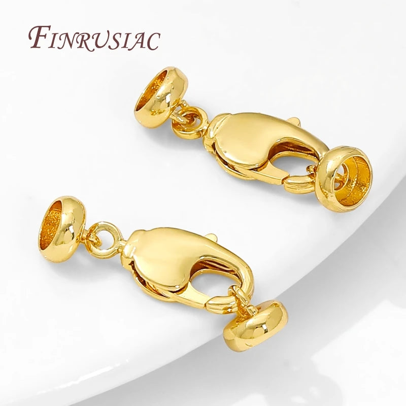 18K Gold Plated Lobster Clasps – DIY Jewelry Making Findings Jewelry Clasp Findings P3