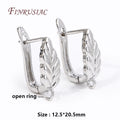 18K Gold Plated Earring Clasps DIY Earwire Fastener Findings Earring Clasps Findings P3 Rhodium Plated 3 Pairs