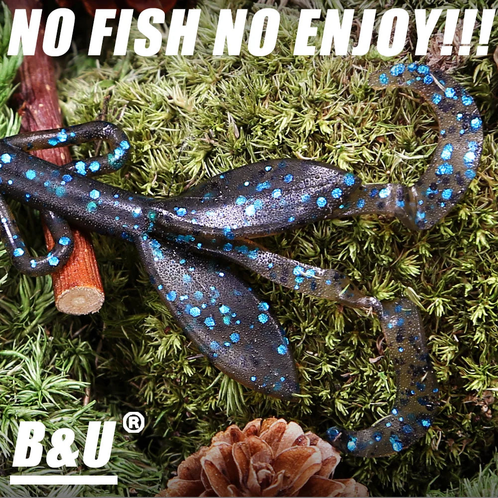 B&U Soft Crayfish Shrimp Creature Baits – Floating Bass Lures Soft Fishing Lure P3
