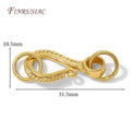 18K Gold Plated Brass Clasps for Bracelets & Necklaces DIY Jewelry Clasps P3 18K Gold Plated 2 pieces