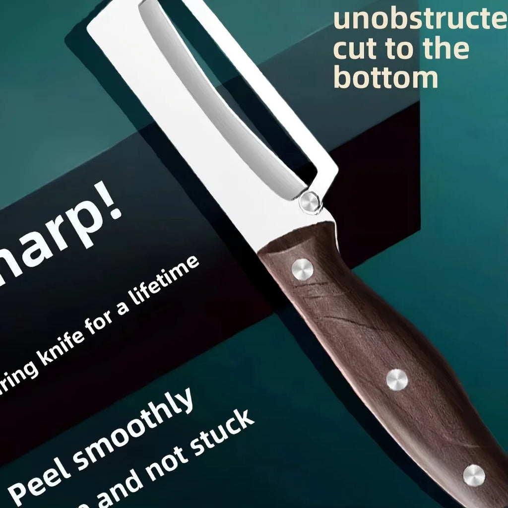 Stainless Steel Peeler Wooden Handle | Fruit & Veg Peeler Vegetable Peeler P3