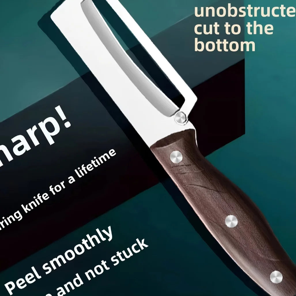 Stainless Steel Peeler Wooden Handle | Fruit & Veg Peeler Vegetable Peeler P3
