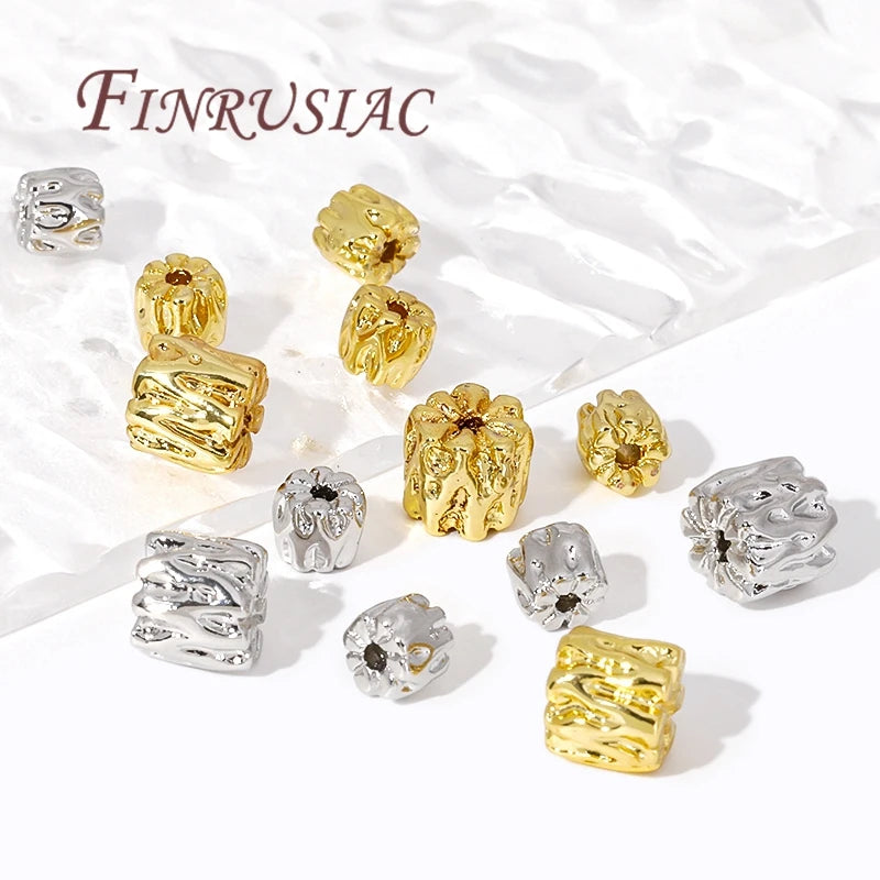 18K Gold Irregular Spacer Beads – DIY Jewelry Making Supplies Jewelry Spacer Beads P3