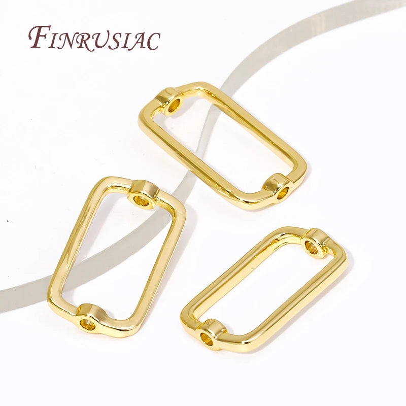 18K Gold Plated Oval Spacer Beads – DIY Jewelry Making Supplies Jewelry Spacer Beads P3