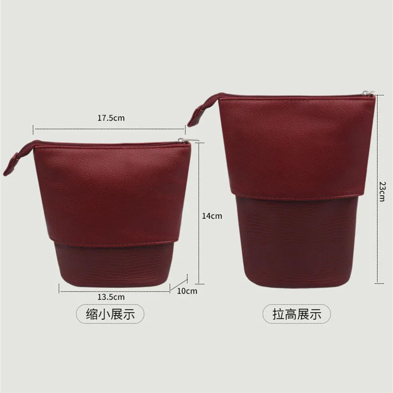 Stretchable PU Leather Makeup Brush Organizer Bag | Multi-Slot Makeup Brush Organizer P3