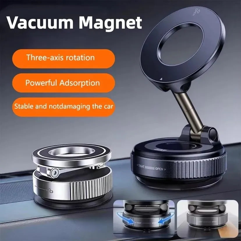 K007 360° Magnetic Car Phone Holder | Foldable Vacuum Mount Car Phone Mount P3
