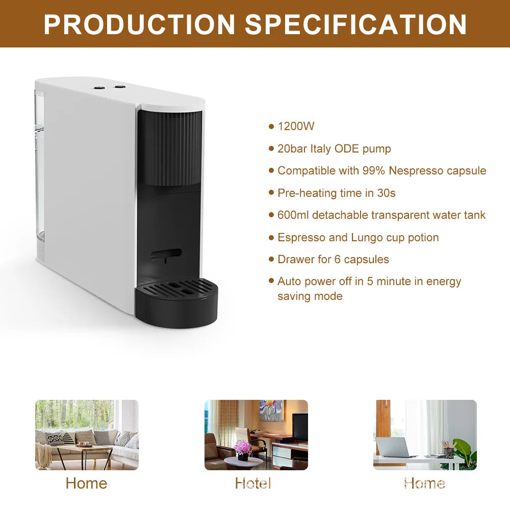 DUTRIEUX Automatic Espresso Capsule Coffee Machine | Home & Office Capsule Coffee Machine P3