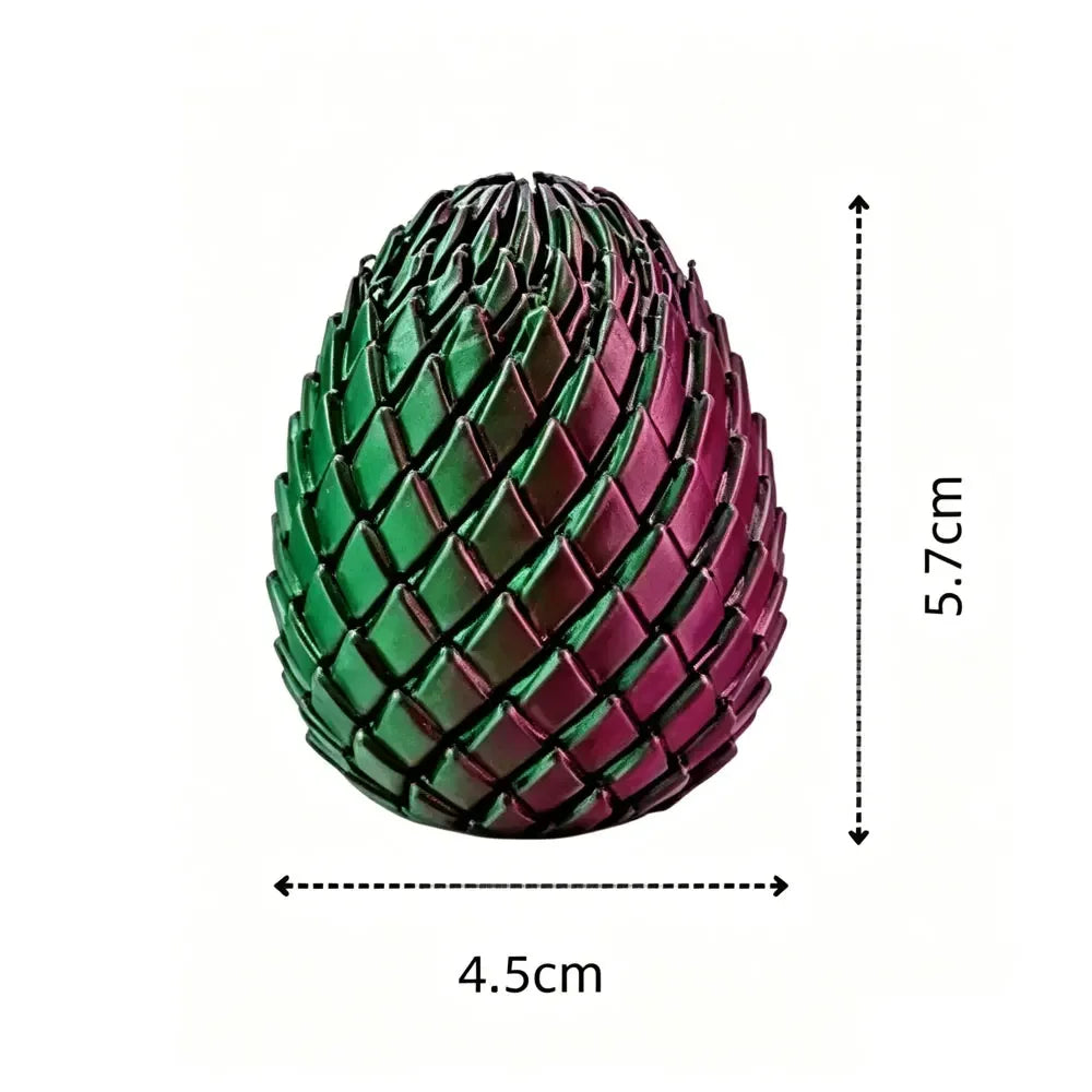 3D Printed Dragon Egg Fidget Toy – Deformable Desk Ornament Fidget Toy P3