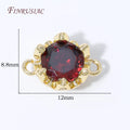 18K Gold Plated CZ Zircon Connector Links – DIY Jewelry Making Jewelry Connector Finding P3 18K Gold Plated 3 pieces