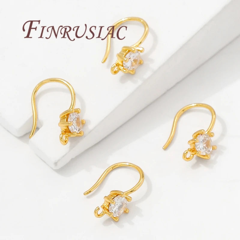 18K Gold Plated French Hook Earwires | DIY Jewelry Findings Earring Hooks Findings P3