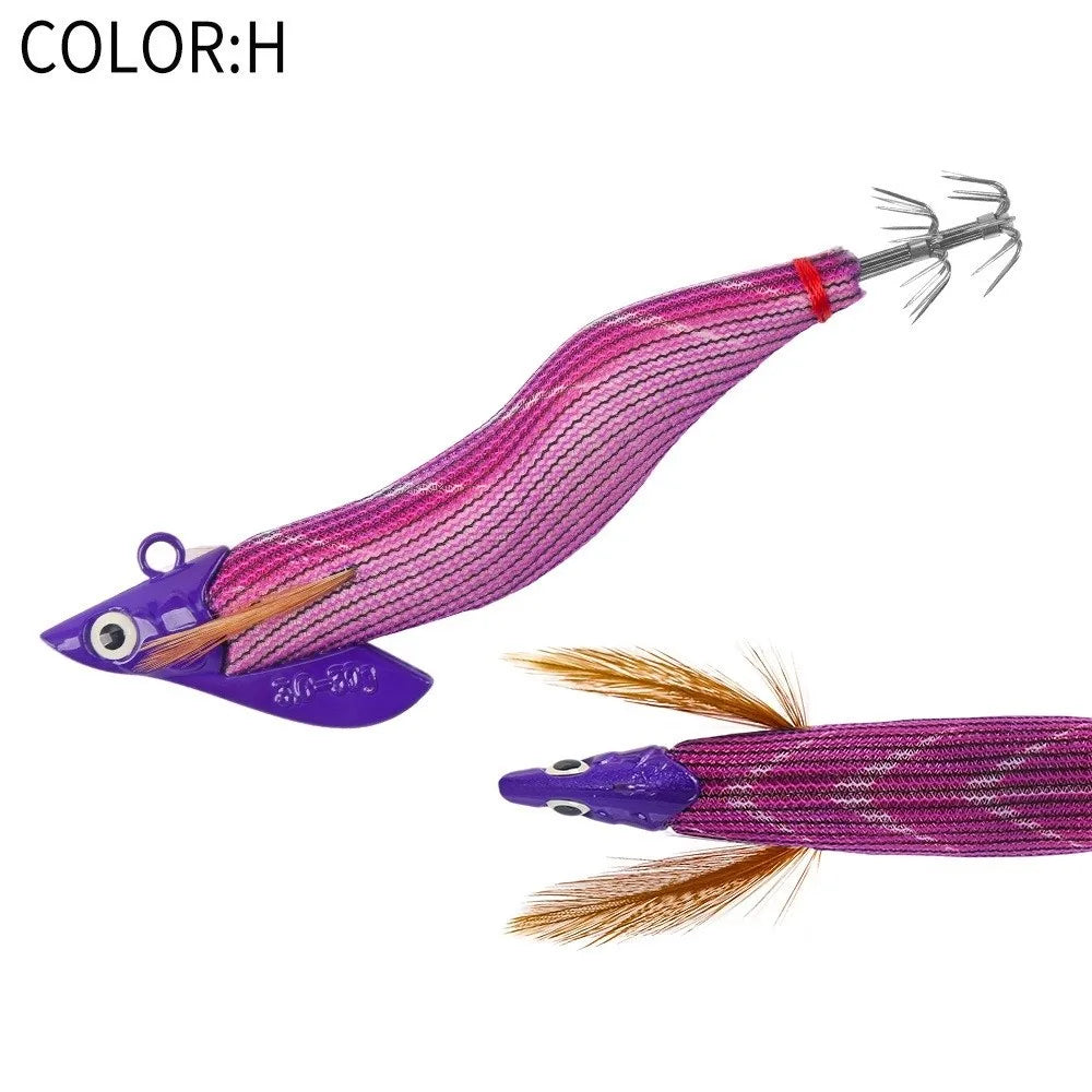 Egi 3.0 Squid Jig Lure 30g – Wooden Octopus Cuttlefish Bait Squid Jig Lure P3