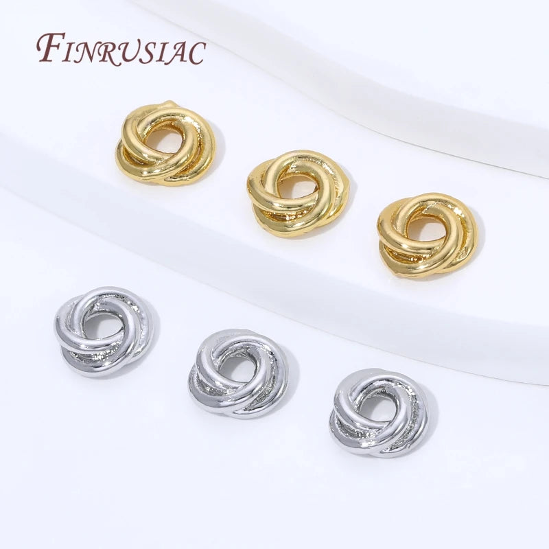 18K Gold Plated Spacer Beads for DIY Jewelry Making | 4/8 Pcs Jewelry Spacer Beads P3