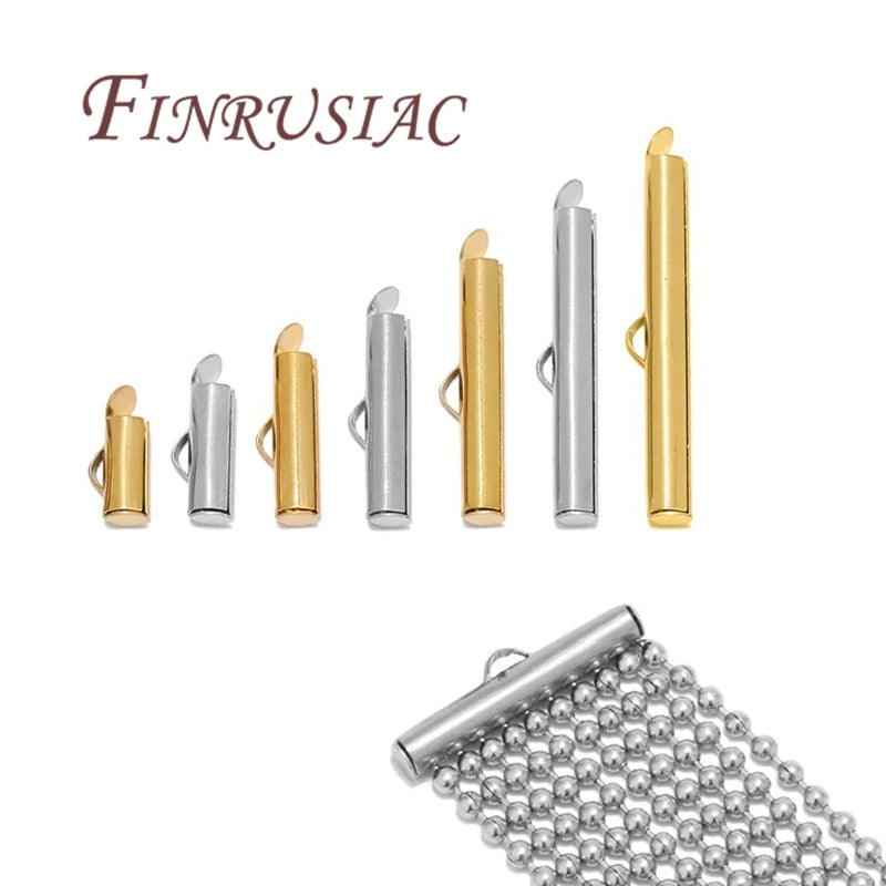 18K Gold Plated Crimp End Caps & Slider Clasps | DIY Jewelry Jewelry Findings P3
