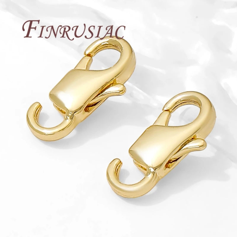 18K Gold Plated Lobster Clasps for Bracelet & Necklace DIY Jewelry Clasp Connector P3