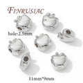 18K Gold Plated Apple Spacer Beads 11mm – DIY Jewelry Findings Jewelry Spacer Beads P3 Rhodium Plated 6 pcs
