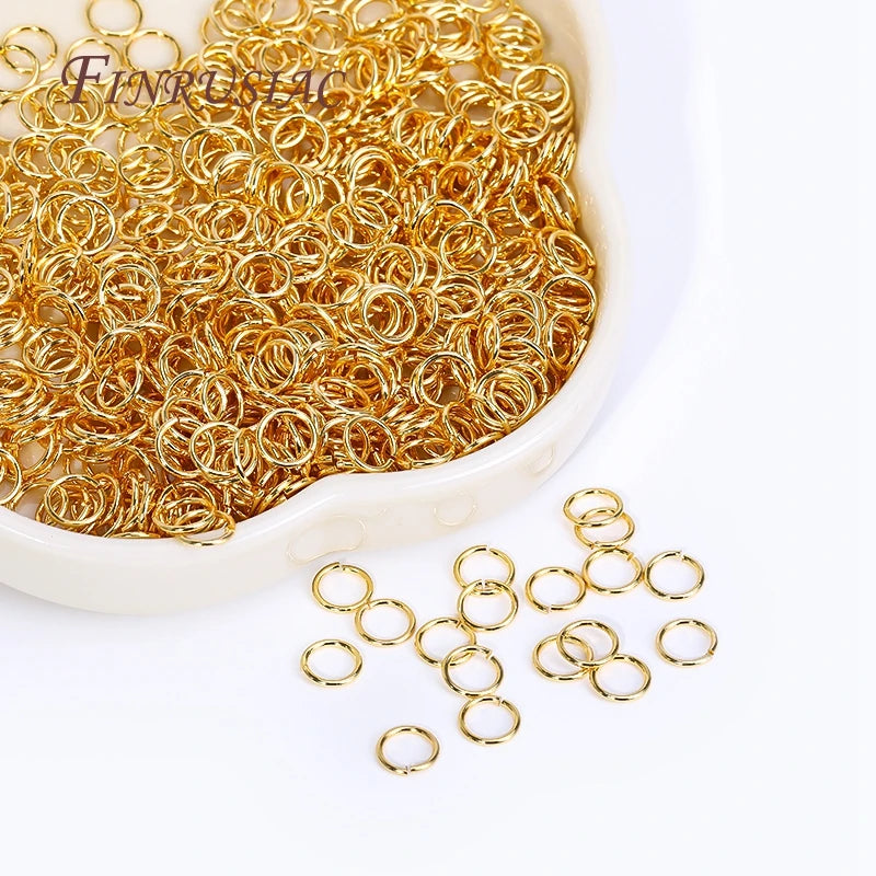 200Pcs 18K Gold Plated Open Jump Rings – DIY Jewelry Making Jewelry Making Findings P3