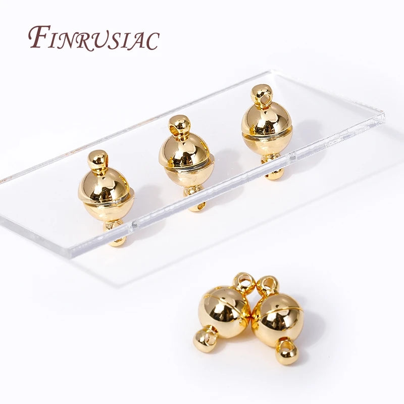 18K Gold Plated Magnetic Clasps for DIY Bracelets & Necklaces Magnetic Jewelry Clasp P3