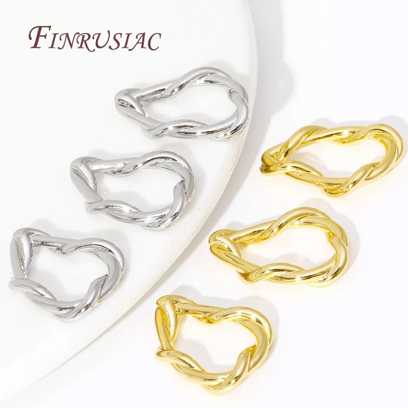 18K Gold Twisted Ring Connectors – DIY Jewelry Findings Jewelry Findings P3