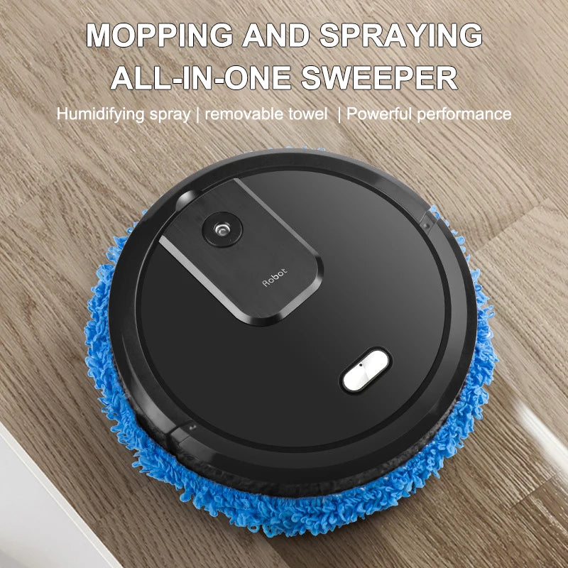 Donirt Robot Vacuum & Mop with Humidifying Spray | 1500mAh Robot Vacuum Mop P3