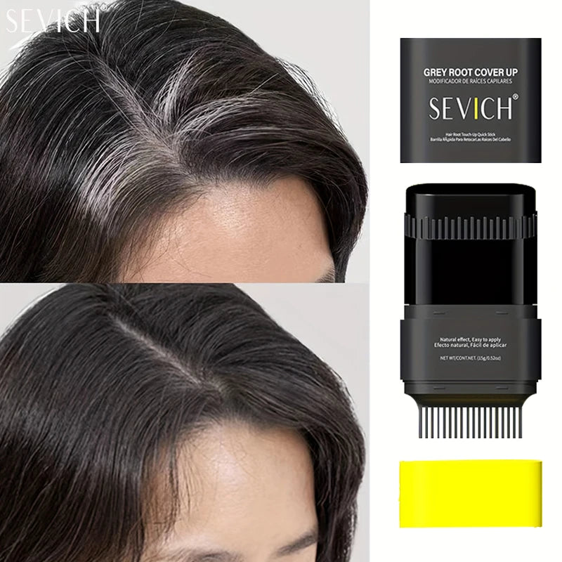 Sevich Hair Dye Stick – Gray Root Coverage 3 Colors 15g Hair Color Stick P3