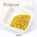 18K Gold Plated Spacer Beads 4mm–8mm | DIY Jewelry Making Jewelry Spacer Beads P3 18K Gold Plated-6mm 20pcs