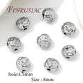 18K Gold Plated Round Spacer Beads 8mm – DIY Jewelry Making Jewelry Spacer Beads P3 Rhodium Plated 4 pieces