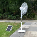 16-Inch Solar Powered Standing Fan with AC Adapter – 9V DC Solar Standing Fan P3 Default Title