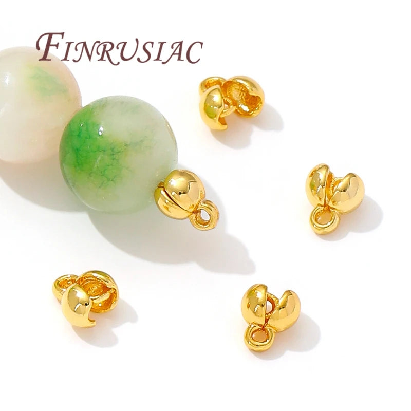 18K Gold Plated Crimp Beads & Covers 4mm – DIY Jewelry Findings Jewelry Findings P3