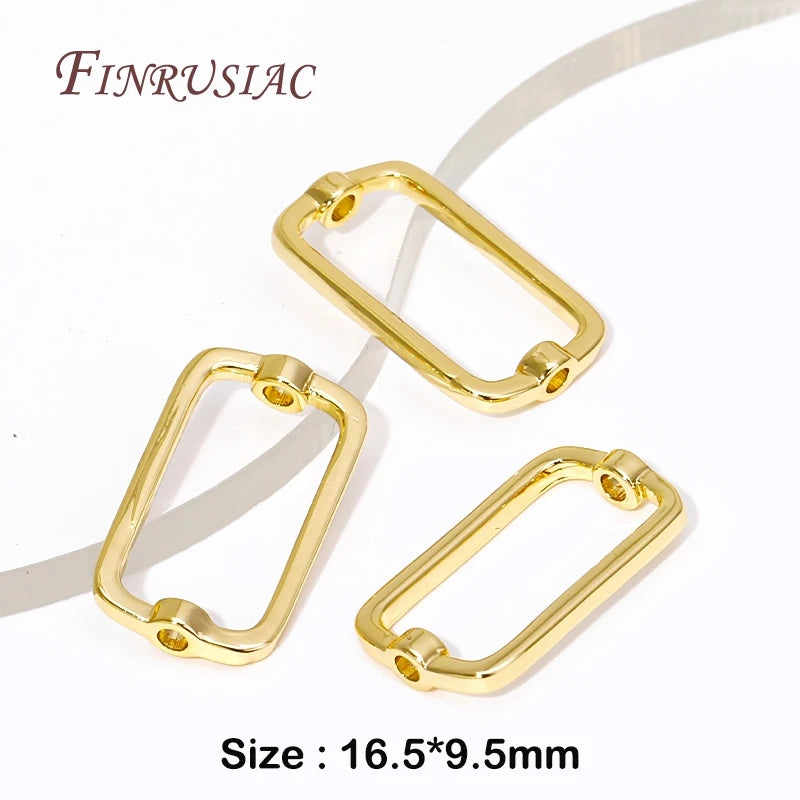 18K Gold Plated Oval Spacer Beads – DIY Jewelry Making Supplies Jewelry Spacer Beads P3 18K Gold Plated 4 Pieces