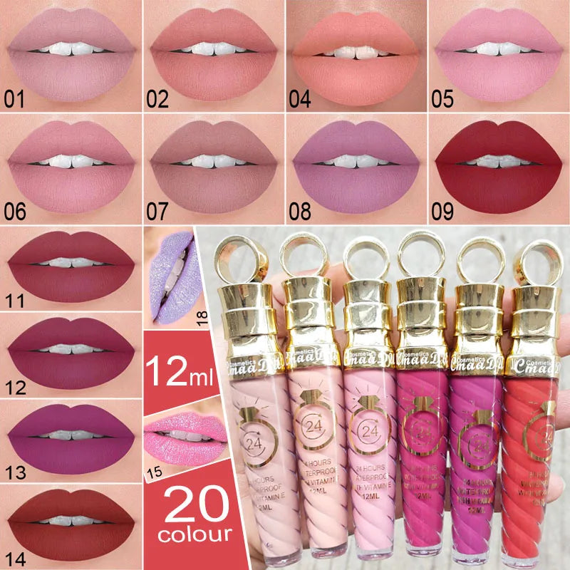 Cmaadu Matte Lip Gloss – Waterproof Long-Lasting Lipstick Matte Lip Gloss P3