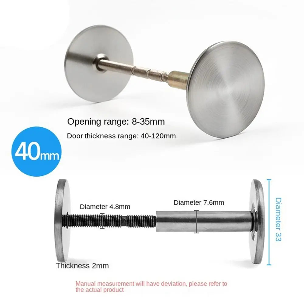 Galvanized Door Hole Cover & Cat Eye Lock Blocker Patch Door Hardware Cover P3 Style 7