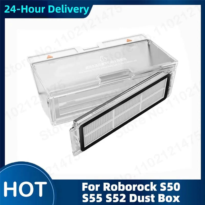 Roborock S50 S51 S55 Replacement Dust Box & HEPA Filter Set Vacuum Cleaner Parts P3