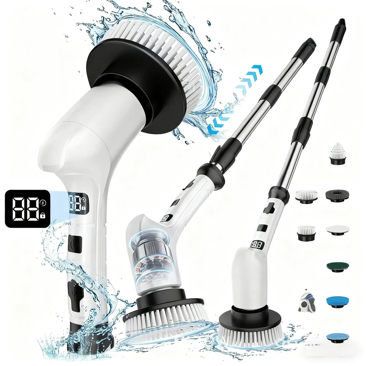 Electric Cleaning Brush – Multifunctional Kitchen & Bathroom Scrubber Electric Cleaning Brush P3