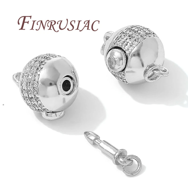 18K Gold Plated Round Ball Clasp – DIY Jewelry Findings Jewelry Clasp Finding P3