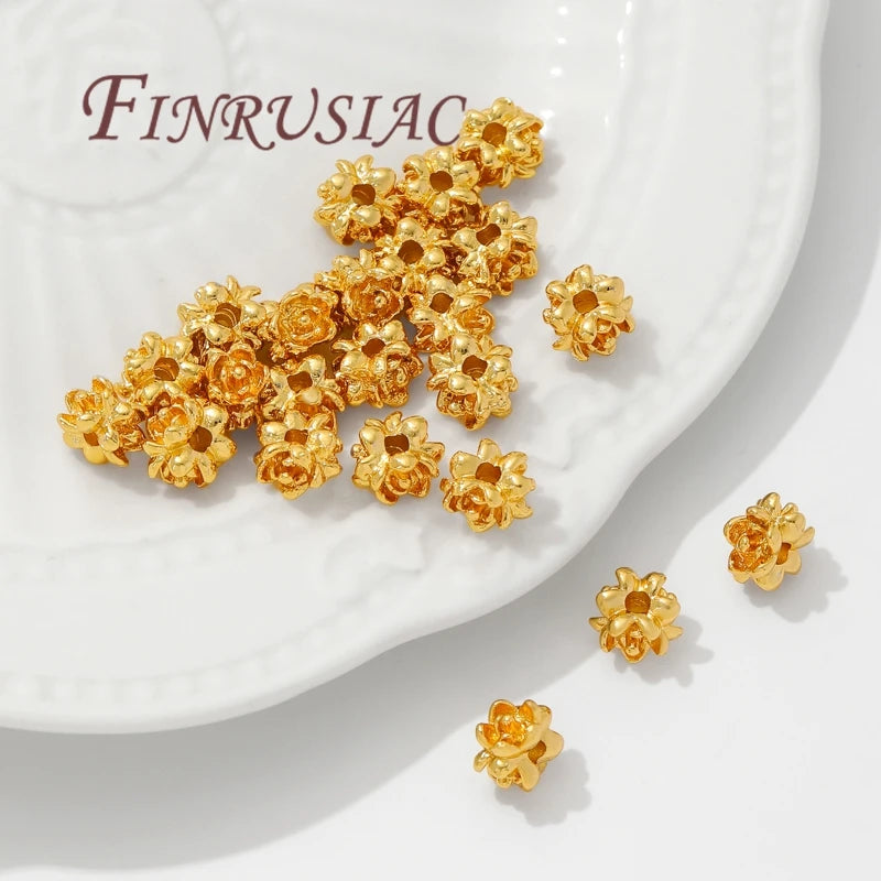 18K Gold Plated Spacer Beads for DIY Jewelry Making Jewelry Spacer Beads P3