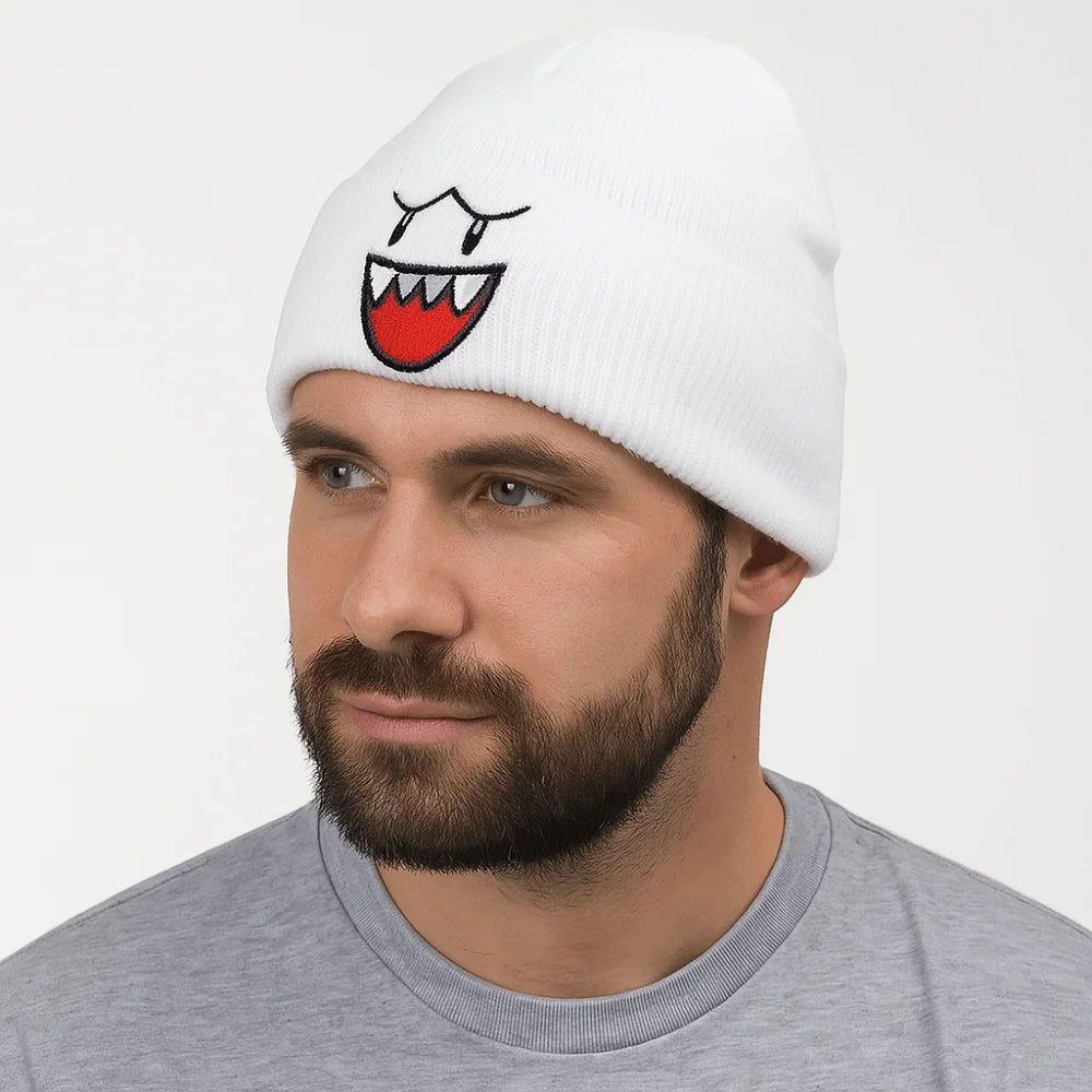 Kawaii Knit Beanie Hat – Warm Ear Cover for Women & Men Knit Beanie Hat P3