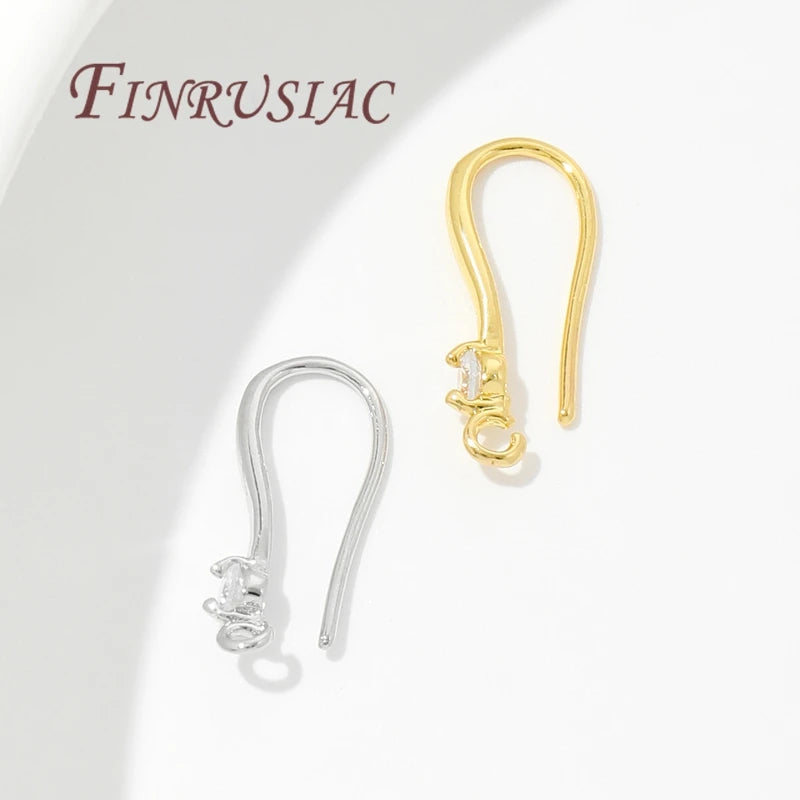 18K Gold Plated Earring Hooks & Earwires – DIY Clasps 10/20 Pcs Earring Hooks Findings P3