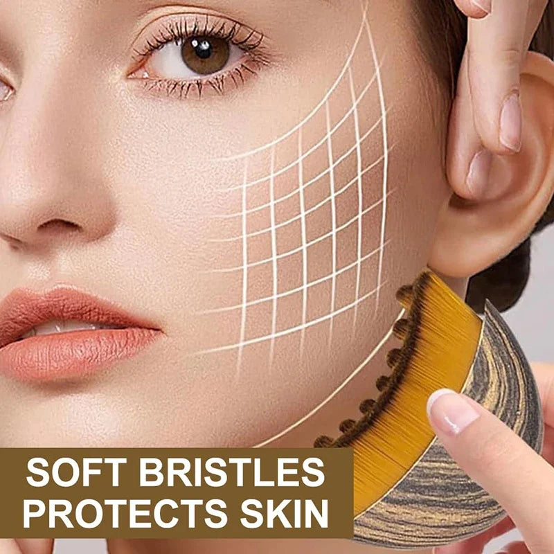 Facial Contour Sculpting Brush – Jawline & Lymphatic Massage Facial Massage Brush P3